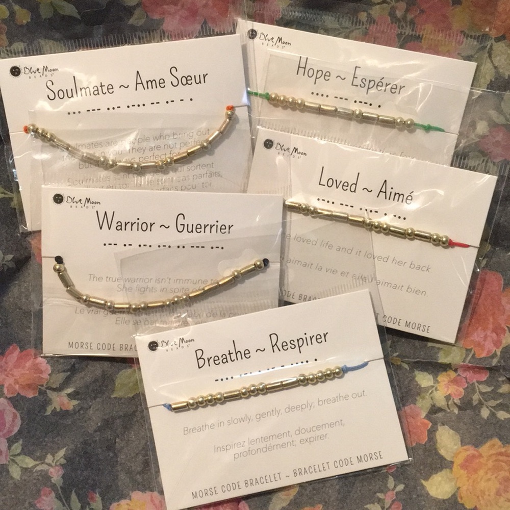 Morse code beaded inspiration bracelets - Picture 2 of 6